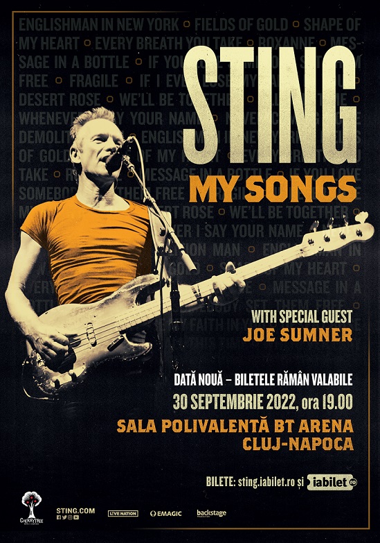 Se amână concertele Sting – My Songs