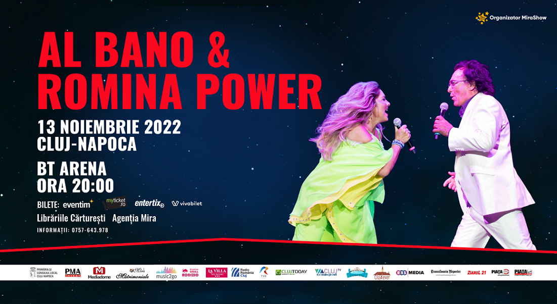Concert Al Bano si Romina in premiera la Cluj