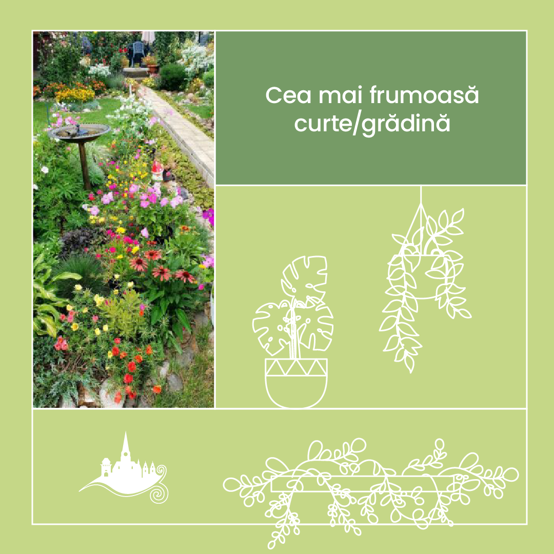 curte Câștigătorii concursului Clujul cu flori 2023