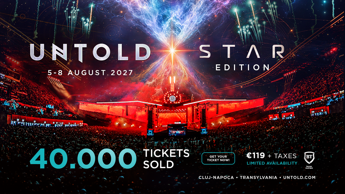Peste 40.000 de abonamente au fost deja vândute pentru Untold 2027 Star Edition