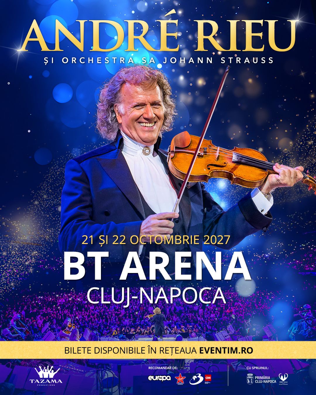 André Rieu revine în România alături Johann Strauss Orchestra